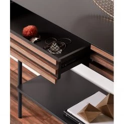 Norrwood Console Kipra - Noyer contreplaqué - Graphite -Meubles de salle à manger Soldes Magasin 1000209371 200824 12281000002 DETAILS P000000001000209371