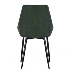 Jack & Alice Chaises capitonnées Beebe (lot de 2) - Vert foncé -Meubles de salle à manger Soldes Magasin 1000210866 200814 11092500046 DETAILS P000000001000210866