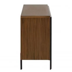 Red Living Buffet Juuka - Placage en bois véritable - Noyer / Noir -Meubles de salle à manger Soldes Magasin 1000210884 200429 17362500064 DETAILS P000000001000210884