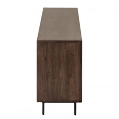 Red Living Buffet Kuuvi - Placage en bois véritable - Noyer / Noir -Meubles de salle à manger Soldes Magasin 1000210885 200429 17363300074 DETAILS P000000001000210885