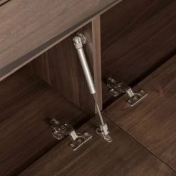 Red Living Buffet Kuuvi - Placage en bois véritable - Noyer / Noir -Meubles de salle à manger Soldes Magasin 1000210885 200429 17363500076 DETAILS P000000001000210885