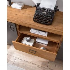 Ars manufacti Buffet Manchester V - Acacia massif / Métal - Acacia / Anthracite -Meubles de salle à manger Soldes Magasin 1000210963 210210 12495900006 DETAILS P000000001000210963