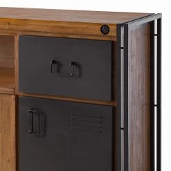 Ars manufacti Buffet Manchester VII - Acacia massif / Métal - Acacia / Anthracite -Meubles de salle à manger Soldes Magasin 1000210965 201008 16425400039 DETAILS P000000001000210965