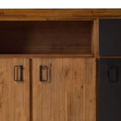 Ars manufacti Buffet Manchester VII - Acacia massif / Métal - Acacia / Anthracite -Meubles de salle à manger Soldes Magasin 1000210965 201008 16430000042 DETAILS P000000001000210965