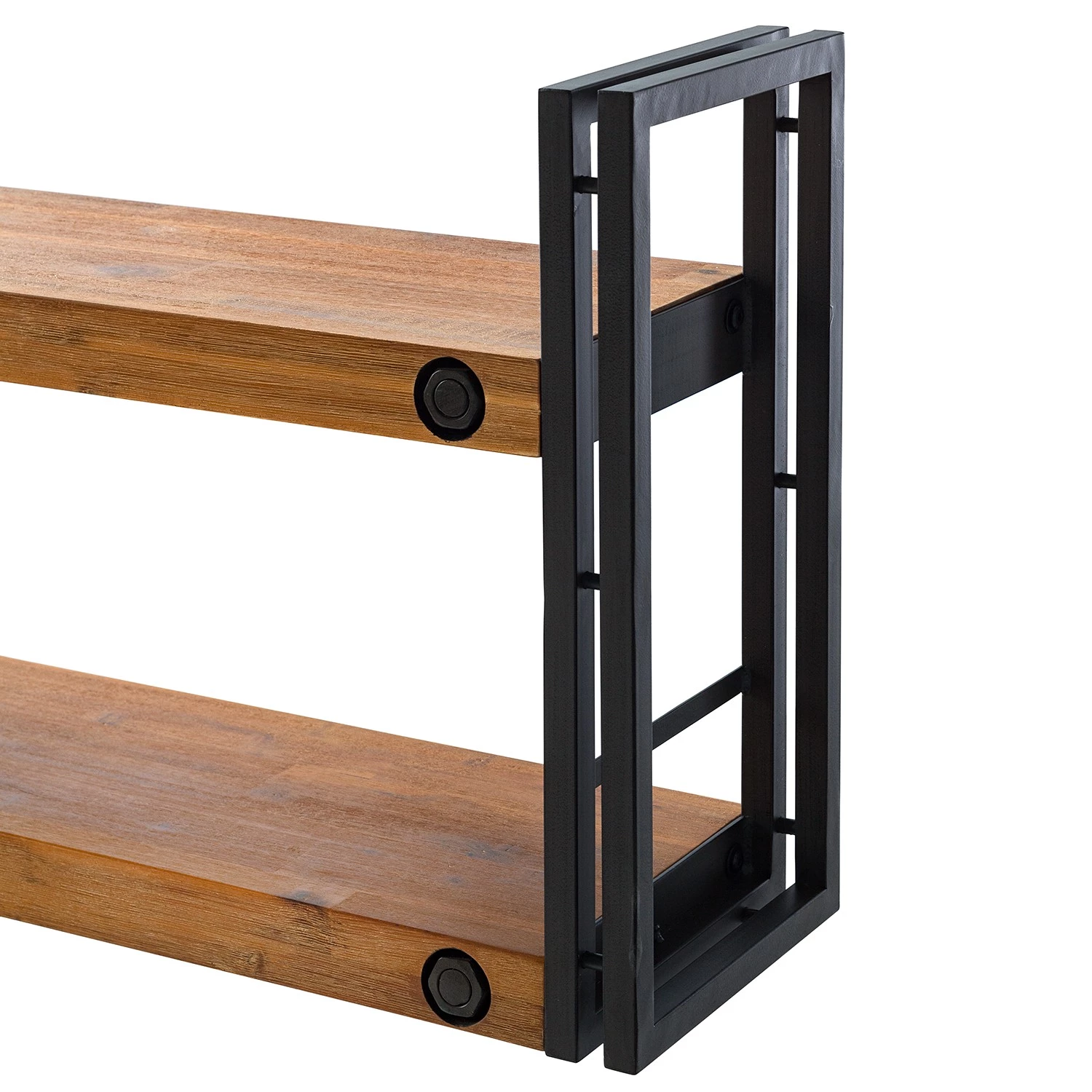 Ars manufacti Étagère murale Manchester II - Acacia massif / Métal - Acacia / Anthracite 7 Ars manufacti Étagère murale Manchester II - Acacia massif / Métal - Acacia / Anthracite – Image 7