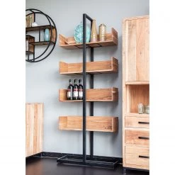 Red Living Étagère Toome II - Acacia massif / Métal - Acacia / Noir 6 Red Living Étagère Toome II - Acacia massif / Métal - Acacia / Noir -Meubles de salle à manger Soldes Magasin 1000211445 200504 13494000161 MOOD DETAILS P000000001000211445 mood