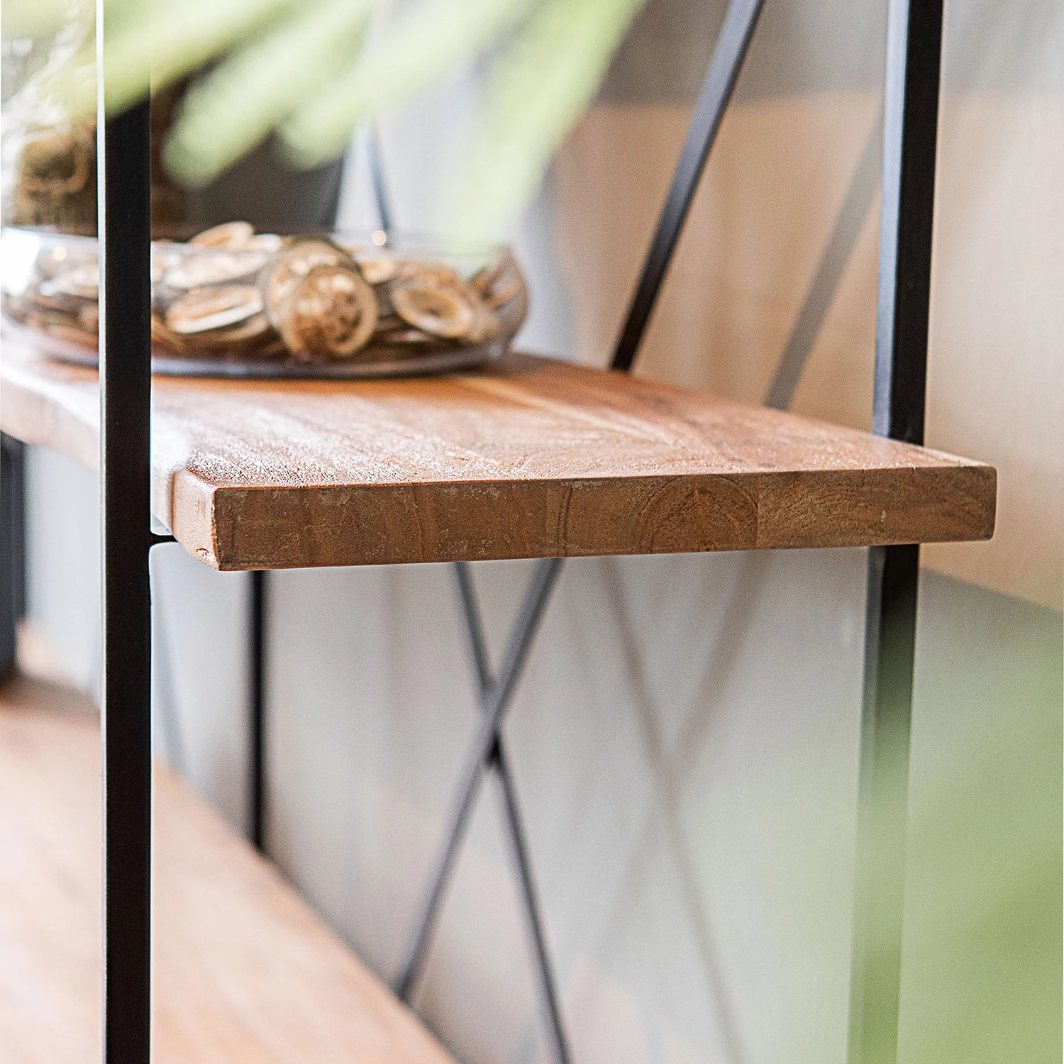 Red Living Étagère Toome I - Acacia massif / Métal - Acacia / Noir 5 Red Living Étagère Toome I - Acacia massif / Métal - Acacia / Noir – Image 5