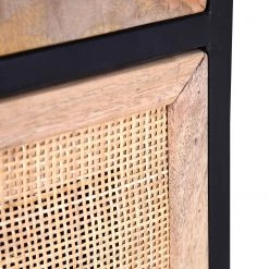 Red Living Commode Lexham II - Manguier massif / Rotin - Manguier / Manguier noir -Meubles de salle à manger Soldes Magasin 1000211484 200504 13495500285 DETAILS P000000001000211484