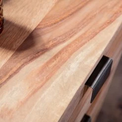 Naturoo Console Nigg - Sheesham massif / Métal - Sheesham / Noir -Meubles de salle à manger Soldes Magasin 1000211512 200504 13500300348 DETAILS P000000001000211512