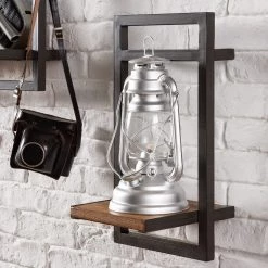 Ars manufacti Étagères murales Manchester VI (7 élém.) - Acacia massif / Métal - Acacia / Anthracite -Meubles de salle à manger Soldes Magasin 1000213212 200527 13214700055 DETAILS P000000001000213212