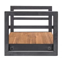 Ars manufacti Tablettes murales Manchester (lot de 2) - Acacia massif / Métal - Acacia / Anthracite - Largeur : 110 cm -Meubles de salle à manger Soldes Magasin 1000213217 200831 09510000015 DETAILS P000000001000213217