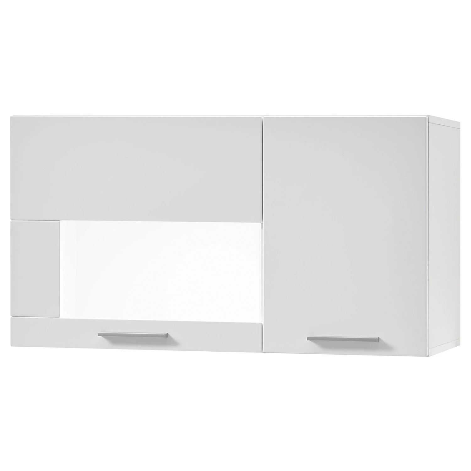 Loftscape Vitrine murale Cely - Blanc brillant / Blanc mat 1 Loftscape Vitrine murale Cely - Blanc brillant / Blanc mat