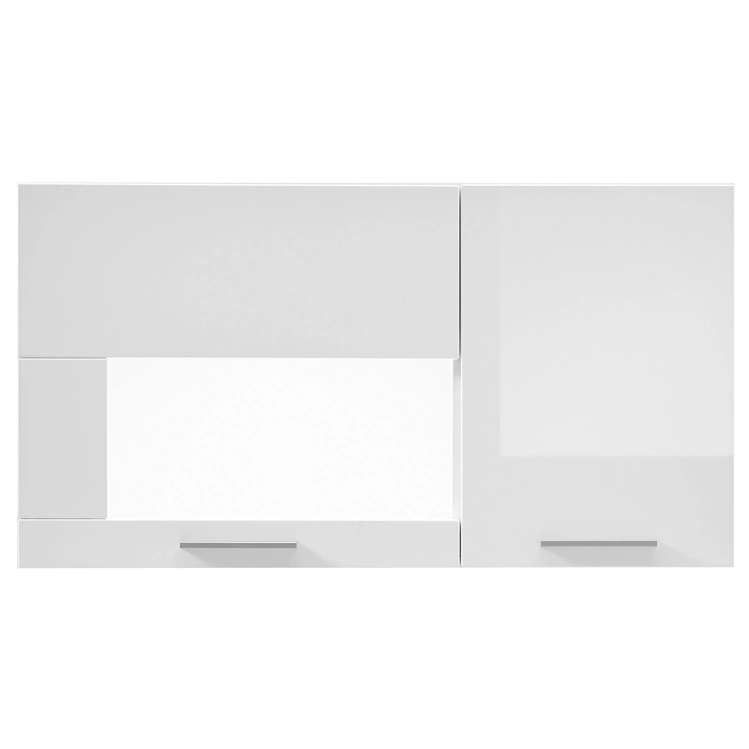 Loftscape Vitrine murale Cely - Blanc brillant / Blanc mat 3 Loftscape Vitrine murale Cely - Blanc brillant / Blanc mat – Image 3