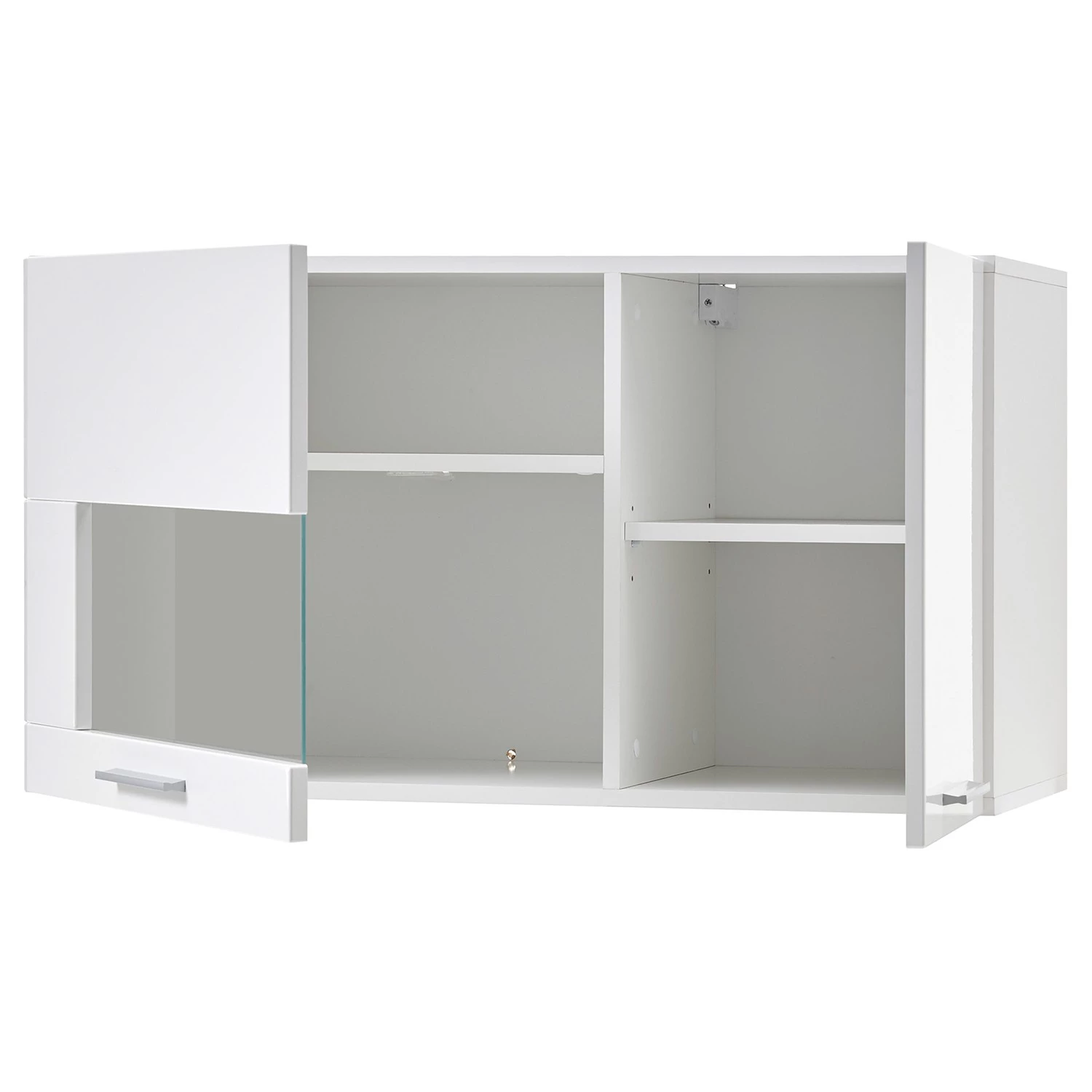 Loftscape Vitrine murale Cely - Blanc brillant / Blanc mat 4 Loftscape Vitrine murale Cely - Blanc brillant / Blanc mat – Image 4