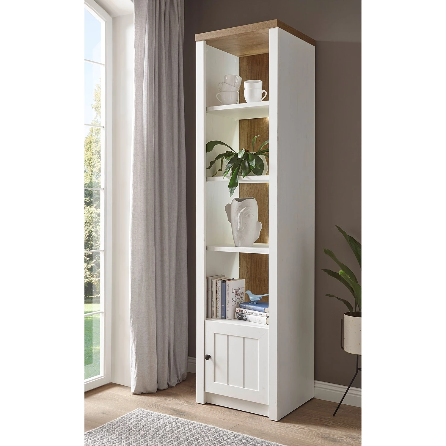 Norrwood Étagère Proville IV - Imitation chêne blanc / Imitation chêne 2 Norrwood Étagère Proville IV - Imitation chêne blanc / Imitation chêne – Image 2