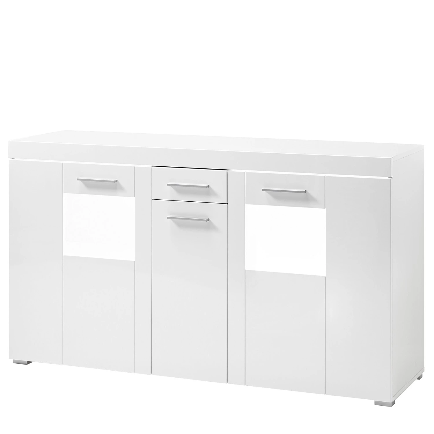 Loftscape Buffet Cely - Blanc brillant / Blanc mat 1 Loftscape Buffet Cely - Blanc brillant / Blanc mat