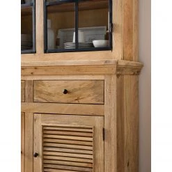 Maison Belfort Buffet Vianne - Manguier massif / Métal - Manguier / Noir -Meubles de salle à manger Soldes Magasin 1000214037 210311 11143200003 DETAILS P000000001000214037