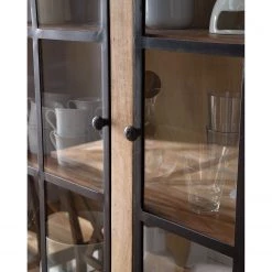 Maison Belfort Buffet Vianne - Manguier massif / Métal - Manguier / Noir -Meubles de salle à manger Soldes Magasin 1000214037 210311 11144000008 DETAILS P000000001000214037