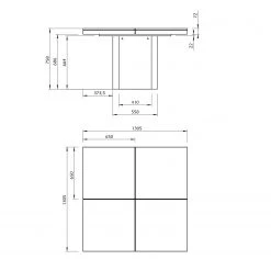 Temahome Table Dusk II - Marbre - Marbre / Blanc 9 Temahome Table Dusk II - Marbre - Marbre / Blanc -Meubles de salle à manger Soldes Magasin 1000214091 200527 06080500293 SKETCH DETAILS P000000001000214091 sketch