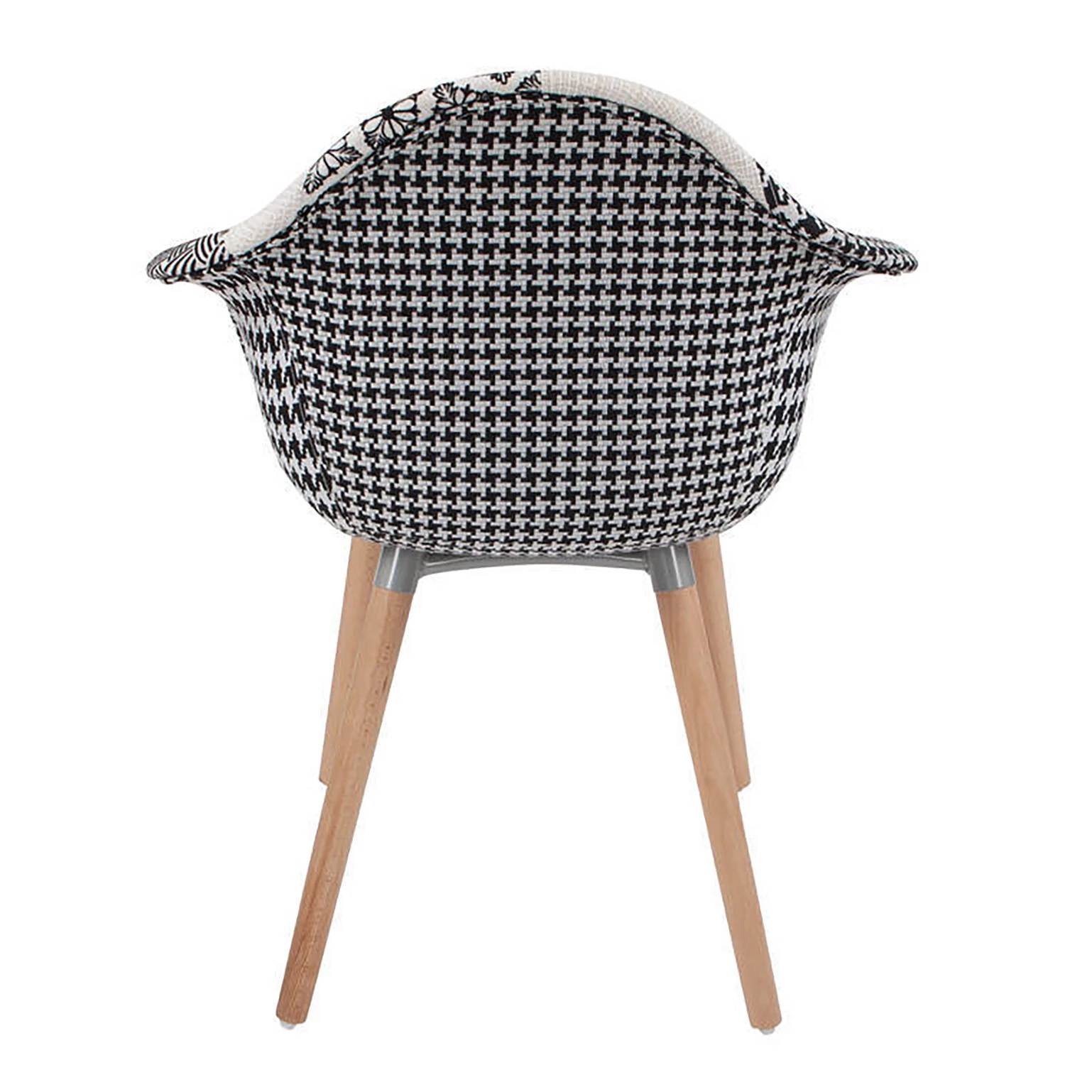 Kayoom Chaises à accoudoirs Dave (lot de 2) - Tissu / Hêtre massif - Noir / Blanc 5 Kayoom Chaises à accoudoirs Dave (lot de 2) - Tissu / Hêtre massif - Noir / Blanc – Image 5