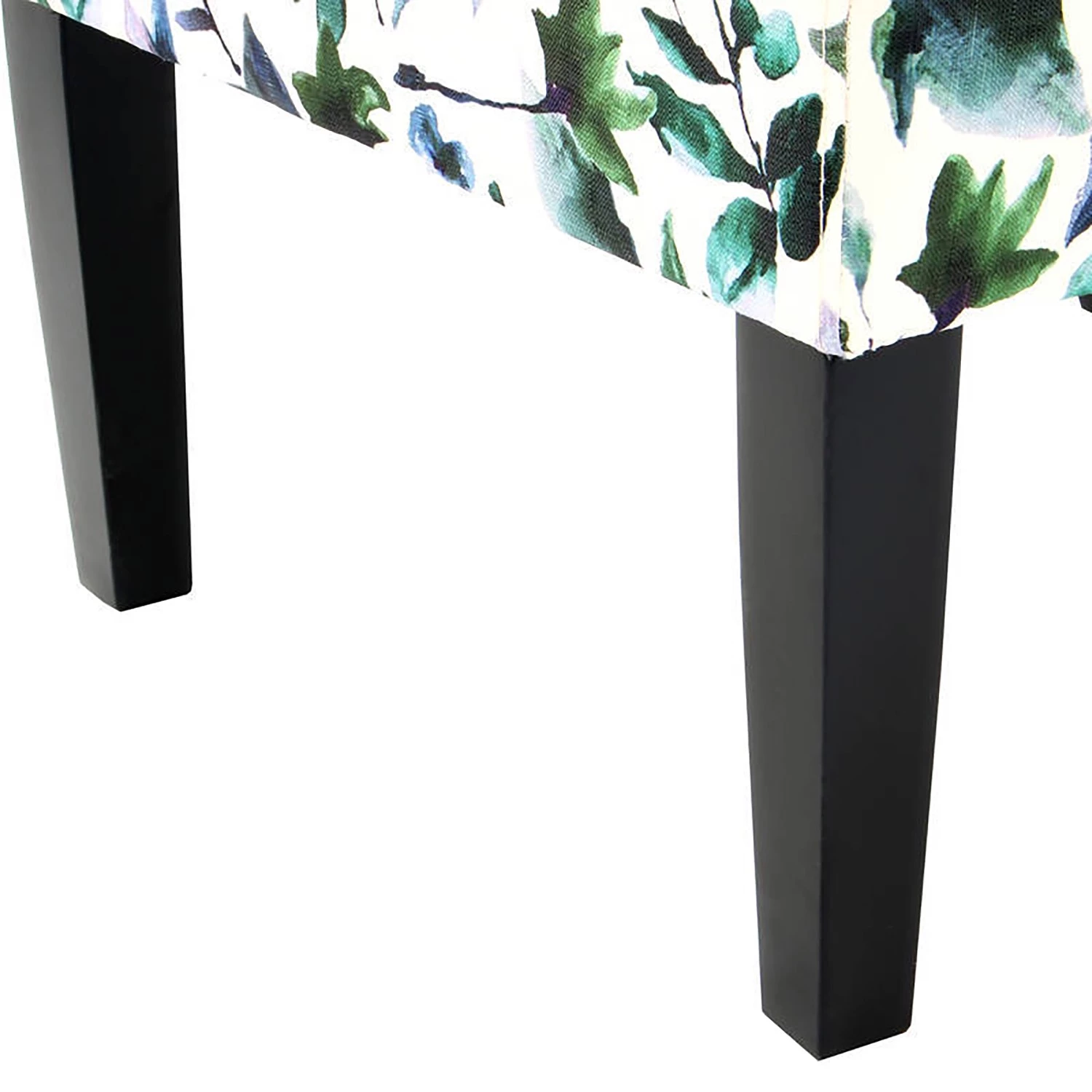 Kayoom Chaises capitonnées Indira II - Tissu / Hêtre massif - Noir / Vert et blanc 6 Kayoom Chaises capitonnées Indira II - Tissu / Hêtre massif - Noir / Vert et blanc – Image 6