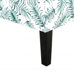 Kayoom Chaises capitonnées Indira V - Tissu / Hêtre massif - Noir / Vert et blanc -Meubles de salle à manger Soldes Magasin 1000214195 200529 06042700134 DETAILS P000000001000214195