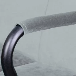 Kayoom Chaises à accoudoirs Eaden (lot de 2) - Velours / Fer - Noir - Gris -Meubles de salle à manger Soldes Magasin 1000214201 200529 06051000188 DETAILS P000000001000214201