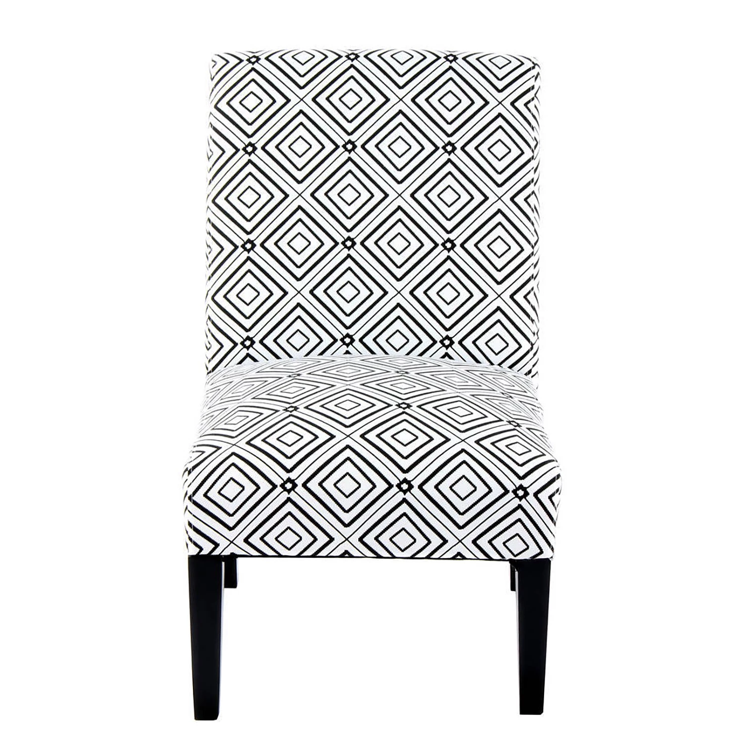 Kayoom Chaises capitonnées Indira III - Tissu / Hêtre massif - Noir / Blanc 3 Kayoom Chaises capitonnées Indira III - Tissu / Hêtre massif - Noir / Blanc – Image 3
