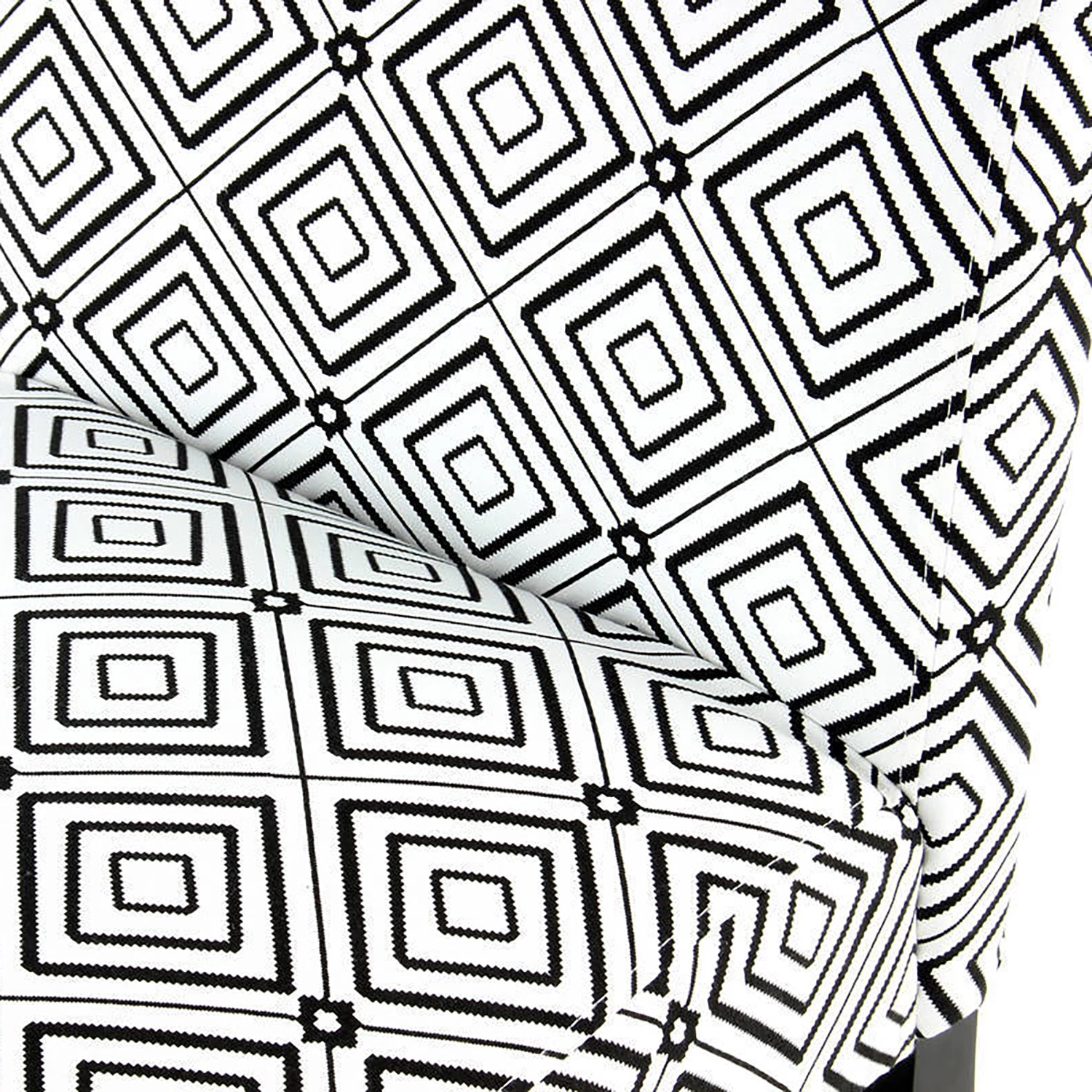 Kayoom Chaises capitonnées Indira III - Tissu / Hêtre massif - Noir / Blanc 7 Kayoom Chaises capitonnées Indira III - Tissu / Hêtre massif - Noir / Blanc – Image 7