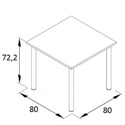 Furnitive Table Cookley -Meubles de salle à manger Soldes Magasin 1000214823 200608 06114000022 SKETCH DETAILS P000000001000214823 sketch
