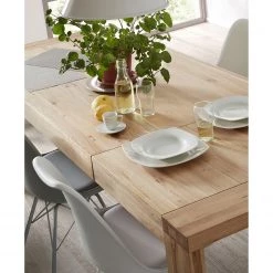 Ars Natura Table Juina - Chêne massif - Chêne - Chêne - 200 x 100 cm -Meubles de salle à manger Soldes Magasin 1000214933 200608 06185200179 DETAILS P000000001000214933