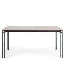 Norrwood Table Montels - Partiellement en noyer massif / Acier - Noyer / Noir -Meubles de salle à manger Soldes Magasin 1000214935 200608 06190100192 DETAILS P000000001000214935