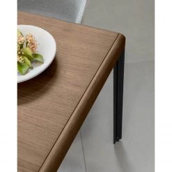 Norrwood Table extensible Narny - Noyer massif - Noyer - 160 x 90 cm -Meubles de salle à manger Soldes Magasin 1000214937 200608 06191700210 DETAILS P000000001000214937