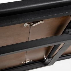 Norrwood Table extensible Narny - Noyer massif - Noyer - 160 x 90 cm -Meubles de salle à manger Soldes Magasin 1000214937 200608 06192600220 DETAILS P000000001000214937