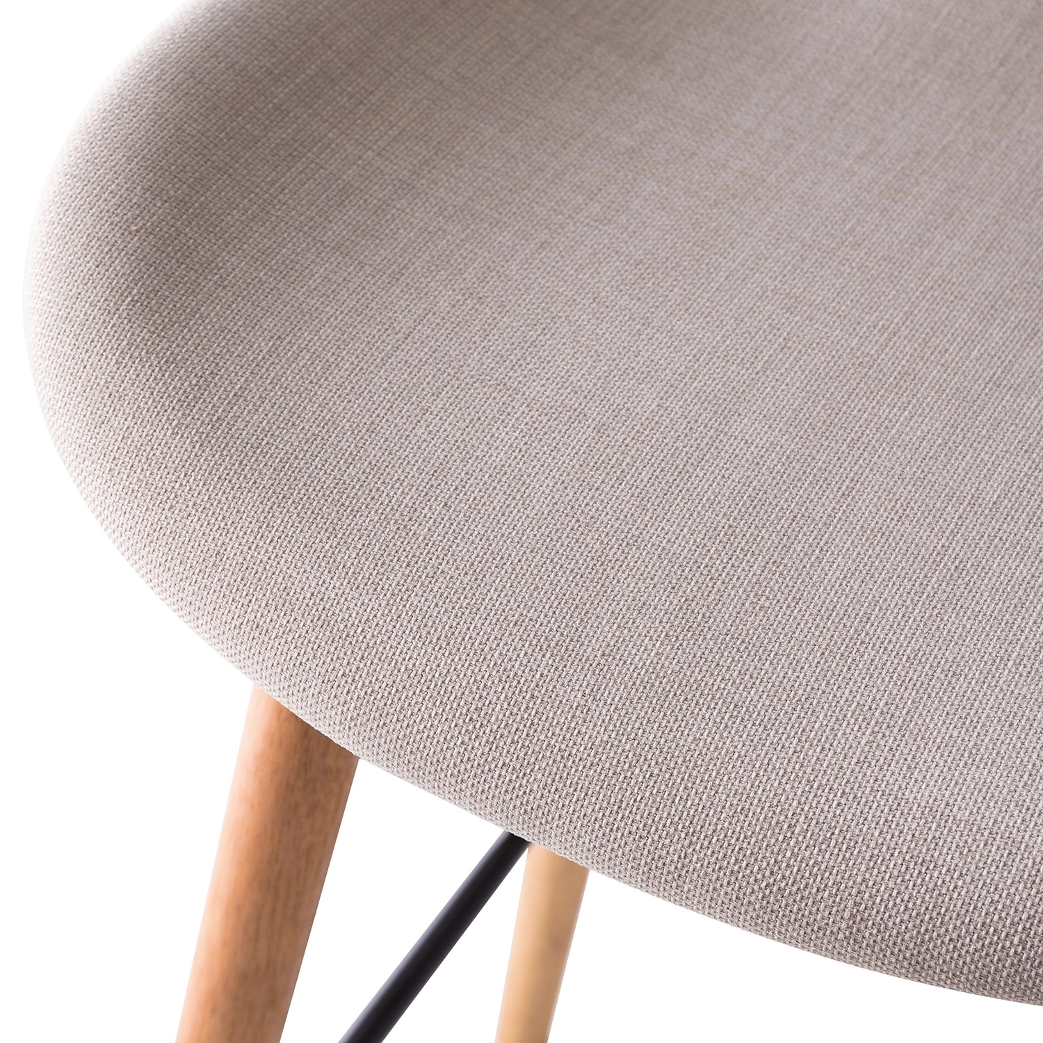 Mørteens Chaises de bar Livaras (lot de 2) - Hévéa massif - Hévéa - Tissu Radis: Crème 10 Mørteens Chaises de bar Livaras (lot de 2) - Hévéa massif - Hévéa - Tissu Radis: Crème – Image 10