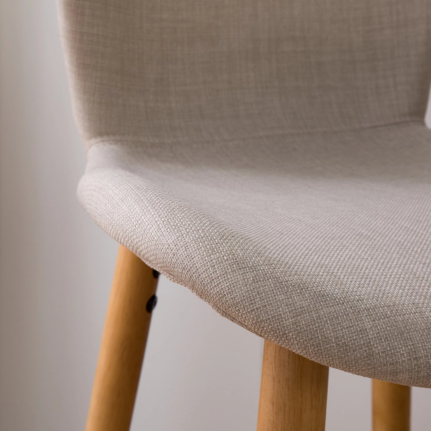 Mørteens Chaises de bar Livaras (lot de 2) - Hévéa massif - Hévéa - Tissu Radis: Crème 14 Mørteens Chaises de bar Livaras (lot de 2) - Hévéa massif - Hévéa - Tissu Radis: Crème – Image 14