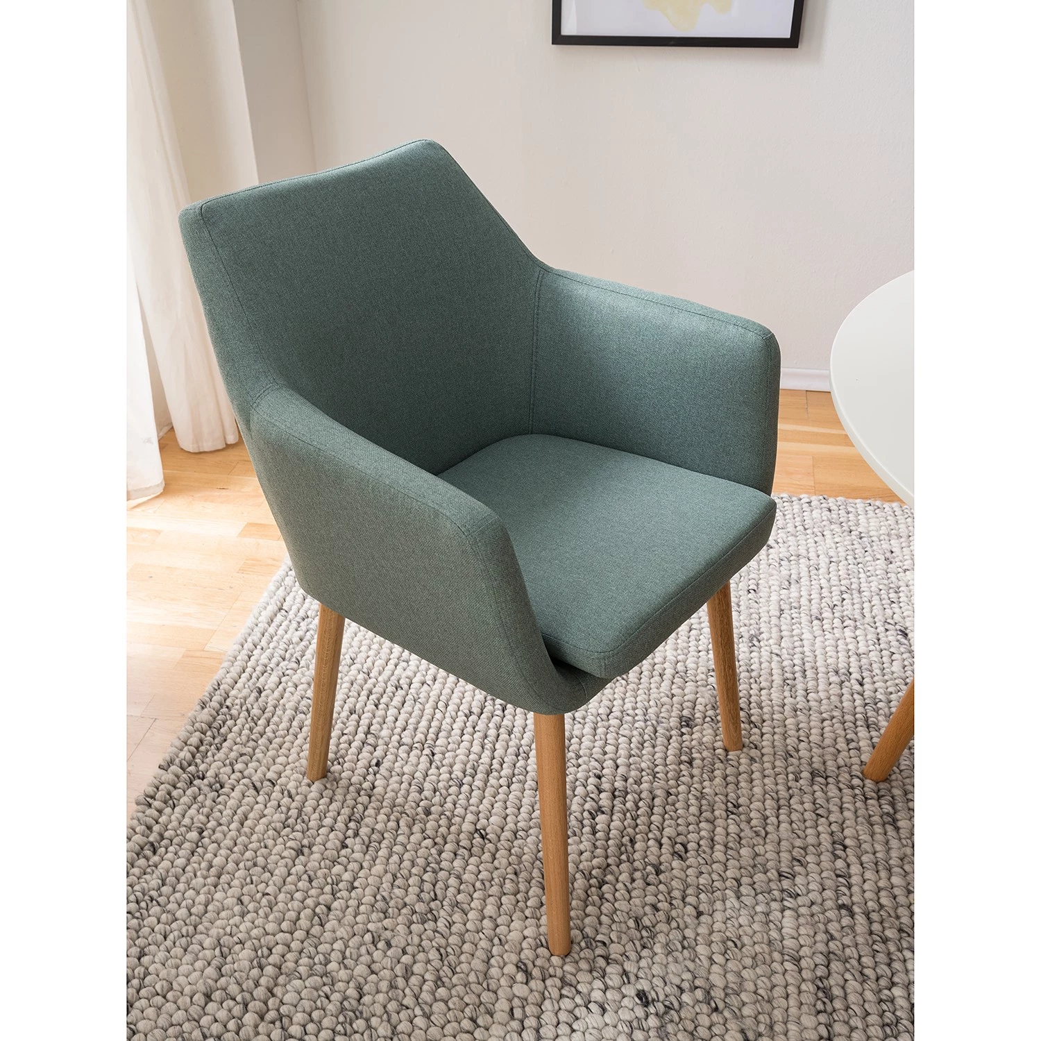 Mørteens Chaises à accoudoirs Nicholas XXL - Tissu Cors: Gris menthe - 1 chaise 3 Mørteens Chaises à accoudoirs Nicholas XXL - Tissu Cors: Gris menthe - 1 chaise – Image 3