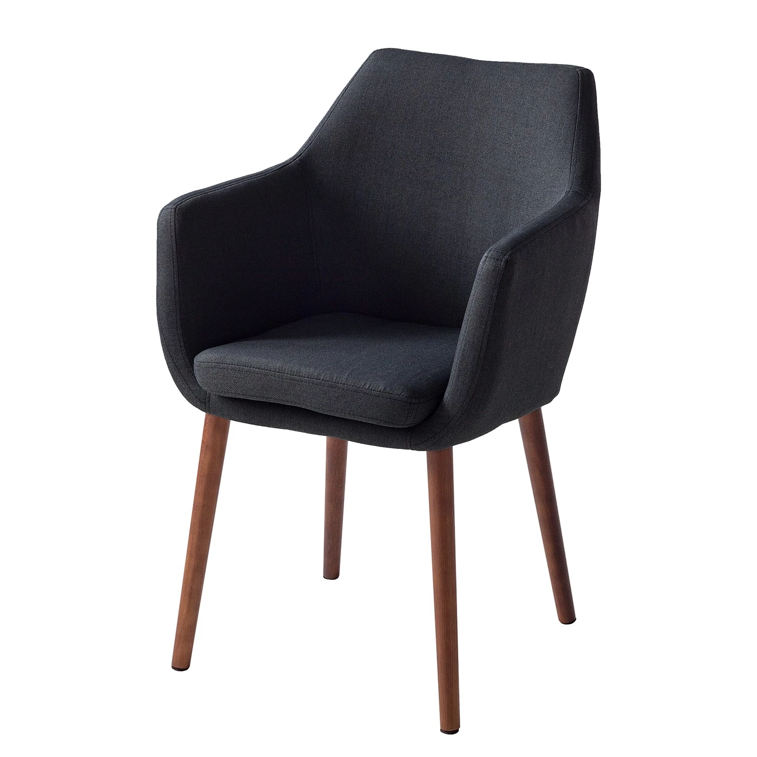 Mørteens Chaises à accoudoirs Nicholas I - Tissu Cors: Anthracite - 1 chaise 1 Mørteens Chaises à accoudoirs Nicholas I - Tissu Cors: Anthracite - 1 chaise