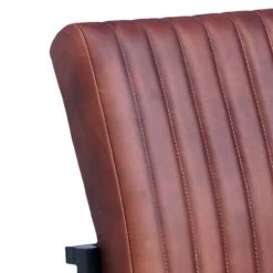 Ars manufacti Banquette Wylie - Cuir / Fer - Marron vintage / Noir -Meubles de salle à manger Soldes Magasin 1000215577 210409 14584400018 DETAILS P000000001000215577