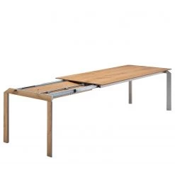 GWINNER Table Millsboro I - Poutres en chêne miel - Largeur : 160 cm - Extensible -Meubles de salle à manger Soldes Magasin 1000216115 200624 07031500004 DETAILS P000000001000216115