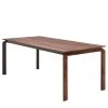 GWINNER Table Millsboro I - Poutres en chêne Terra - Largeur : 180 cm - Extensible