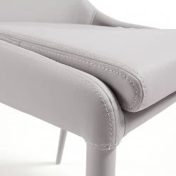 Loftscape Chaises capitonnées Doyline II (2 él.) - Tissu / Imitation cuir - Beige -Meubles de salle à manger Soldes Magasin 1000216151 200623 13432000020 DETAILS P000000001000216151