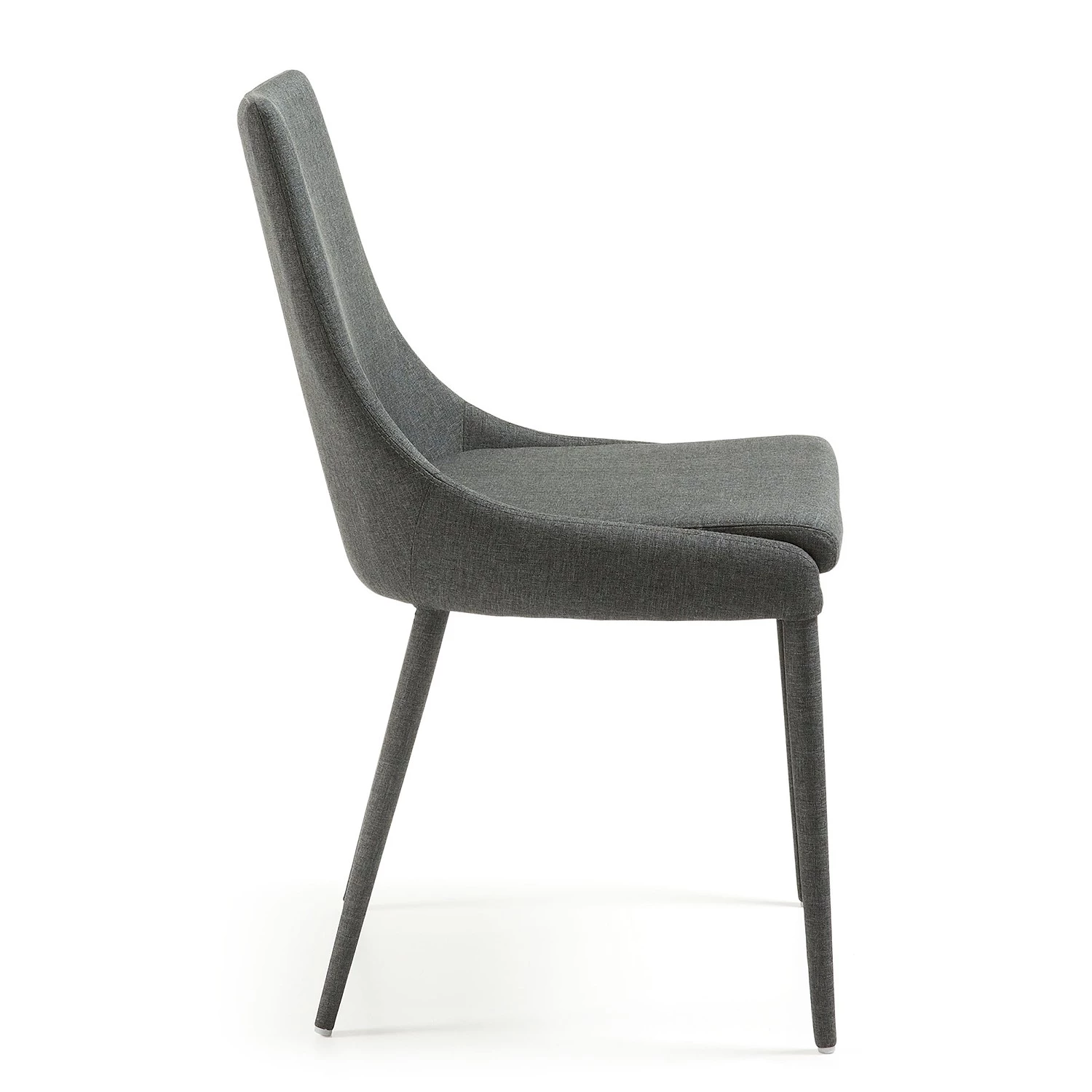 Loftscape Chaises capitonnées Doyline I (lot de 2) - Tissu / Acier - Gris foncé 2 Loftscape Chaises capitonnées Doyline I (lot de 2) - Tissu / Acier - Gris foncé – Image 2