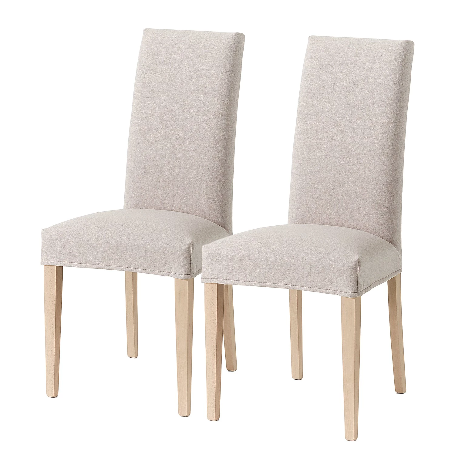 Maison Belfort Chaises capitonnées Ellerby I (lot de 2) - Tissu / Hêtre massif - Hêtre - Beige 1 Maison Belfort Chaises capitonnées Ellerby I (lot de 2) - Tissu / Hêtre massif - Hêtre - Beige