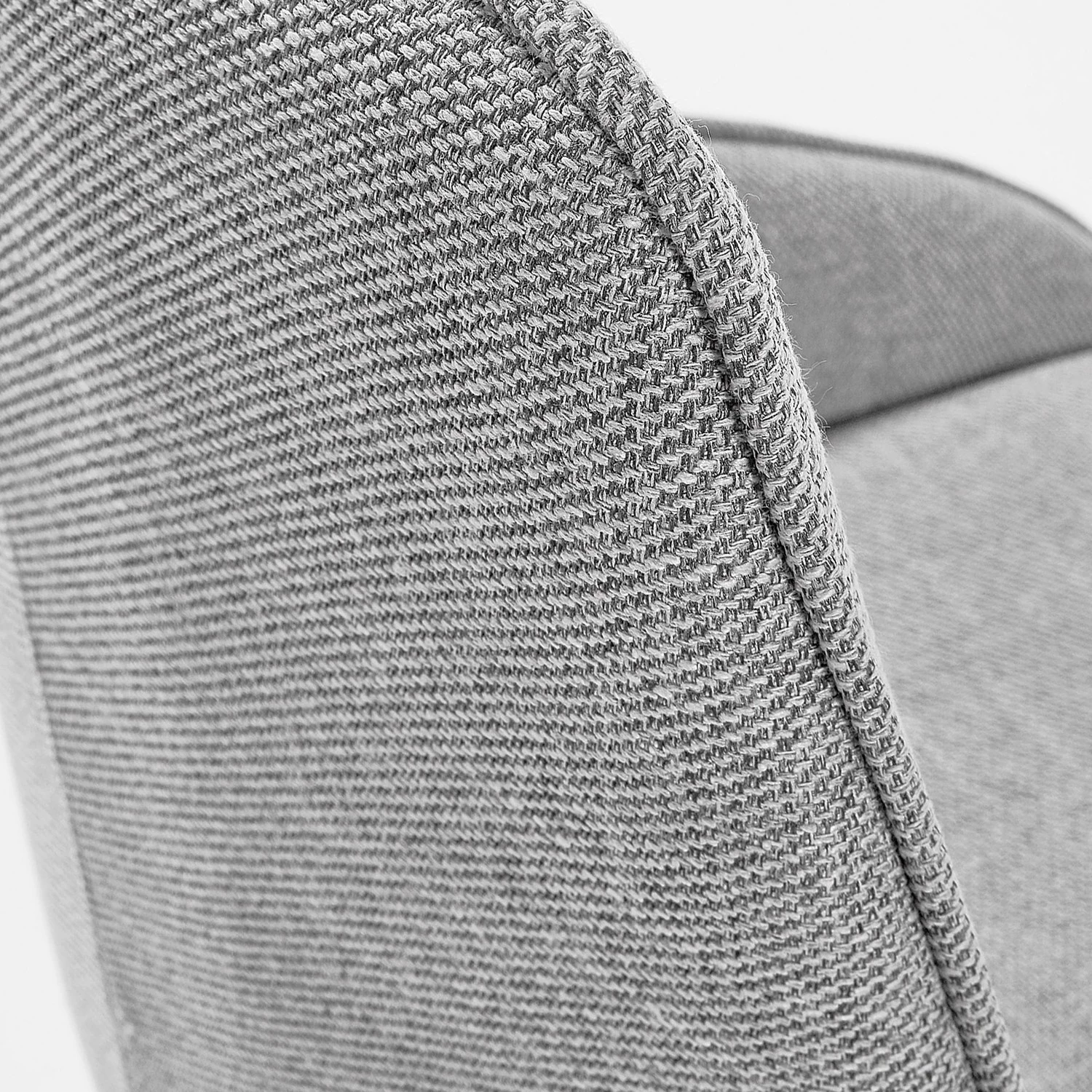 Loftscape Chaises capitonnées Hadley (lot de 2) - Tissu / Acier - Noir - Gris 4 Loftscape Chaises capitonnées Hadley (lot de 2) - Tissu / Acier - Noir - Gris – Image 4