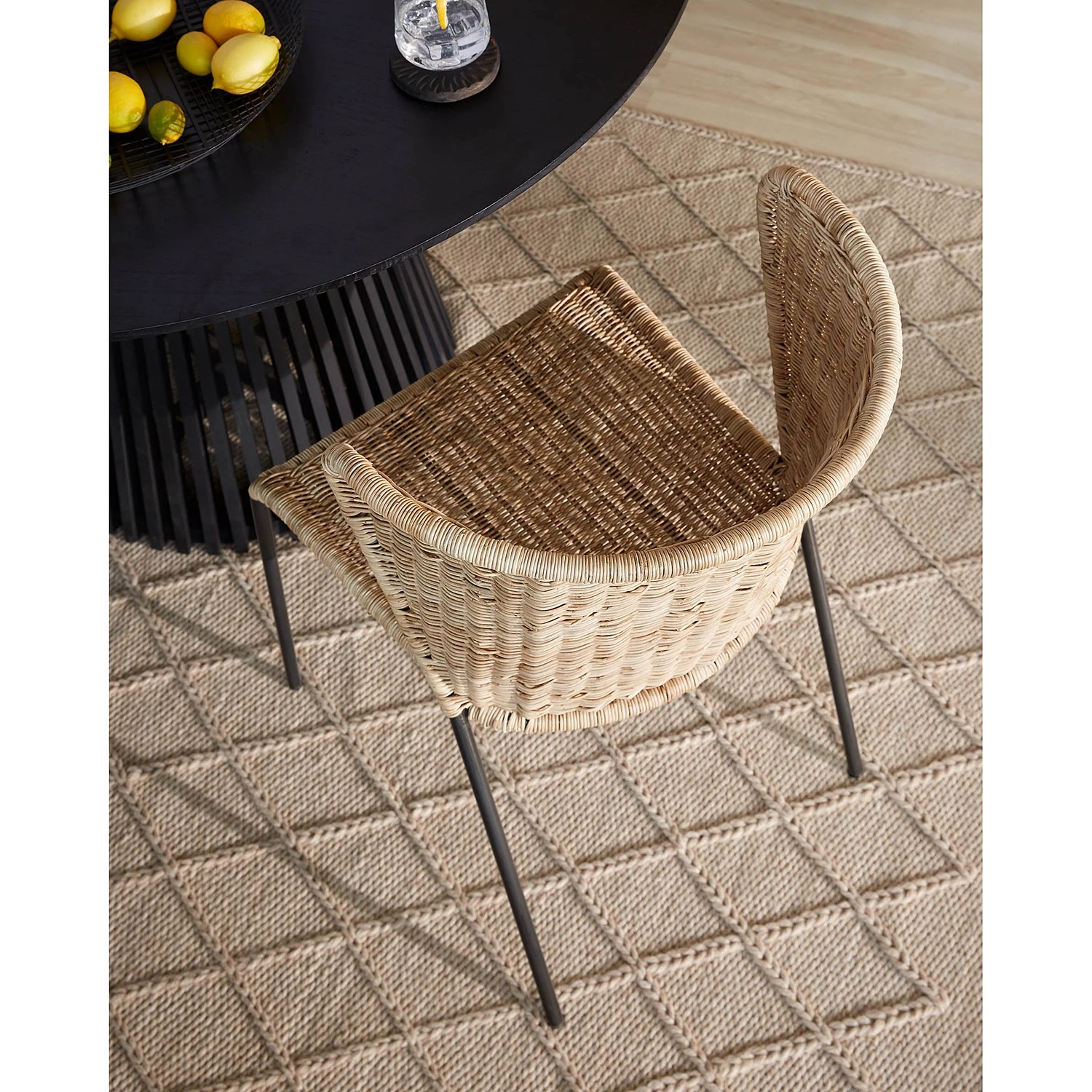 Red Living Chaises Rantin(lot de 2) - Rotin / Acier - Rotin / Noir 10 Red Living Chaises Rantin(lot de 2) - Rotin / Acier - Rotin / Noir – Image 10