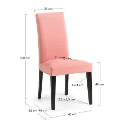 Ars Natura Chaise capitonnée Ellerby III (lot de 2) - Tissu / Hêtre massif - Noir - Abricot 13 Ars Natura Chaise capitonnée Ellerby III (lot de 2) - Tissu / Hêtre massif - Noir - Abricot -Meubles de salle à manger Soldes Magasin 1000216203 200623 13481900316 SKETCH DETAILS P000000001000216203 sketch