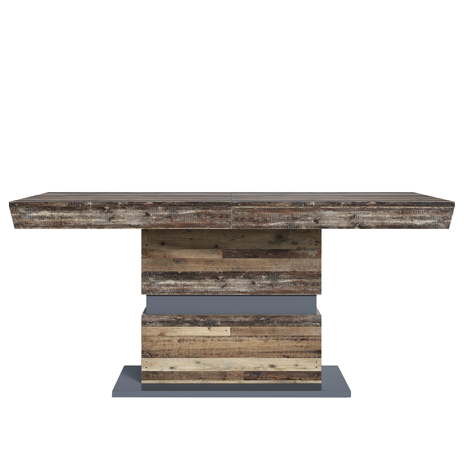 Loftscape Table Marlton - (extensible) - Imitation bois ancien 5 Loftscape Table Marlton - (extensible) - Imitation bois ancien – Image 5