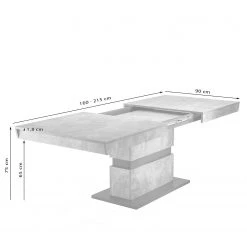 Loftscape Table Marlton - (extensible) - Imitation bois ancien 13 Loftscape Table Marlton - (extensible) - Imitation bois ancien -Meubles de salle à manger Soldes Magasin 1000216615 200716 06380200038 SKETCH DETAILS P000000001000216615 sketch
