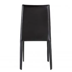 Fredriks Chaises Portola (lot de 2) - Cuir recyclé / Fer - Noir -Meubles de salle à manger Soldes Magasin 1000216618 210125 12454600004 DETAILS P000000001000216618